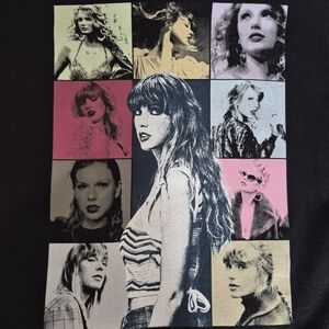 Taylor Swift The Eras Tour Black T-Shirt - Size M